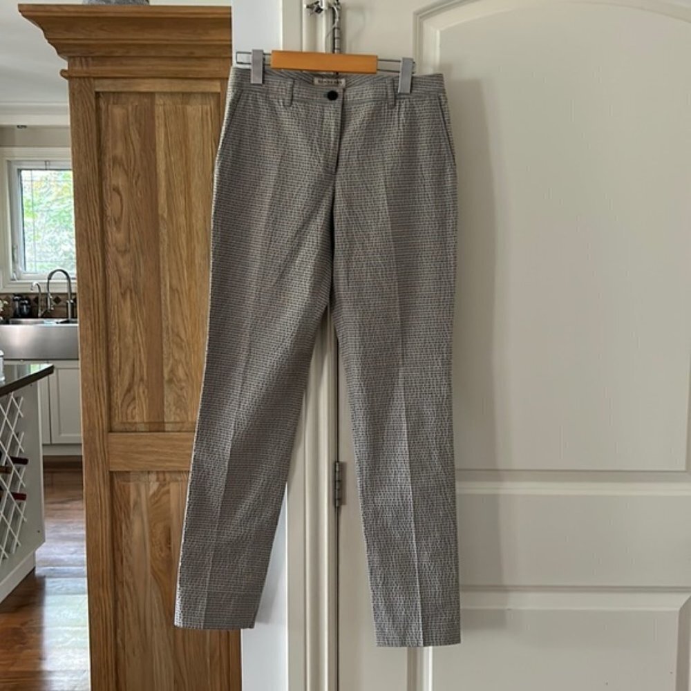 Burberry seersucker trousers plaid check us 2